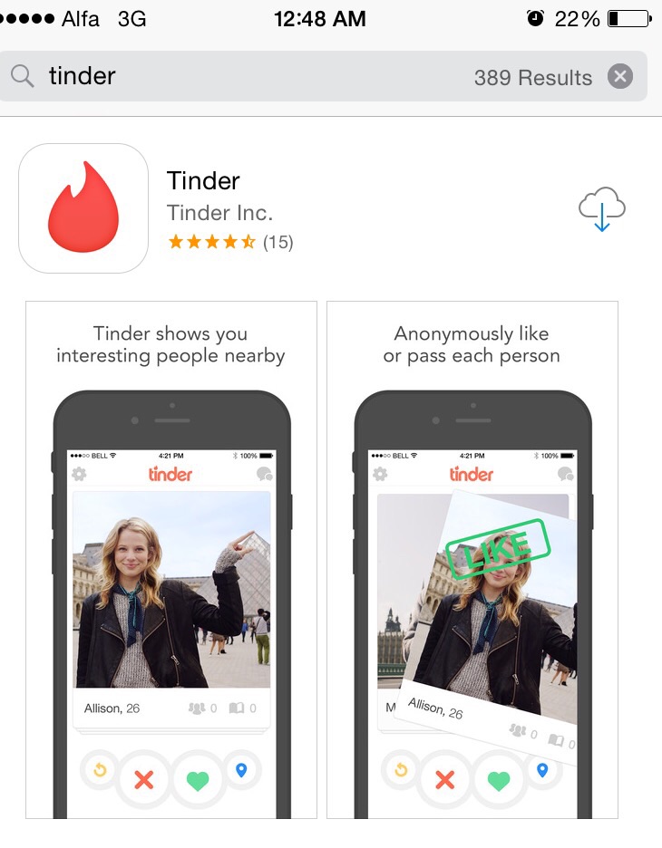 Tinder not on play store